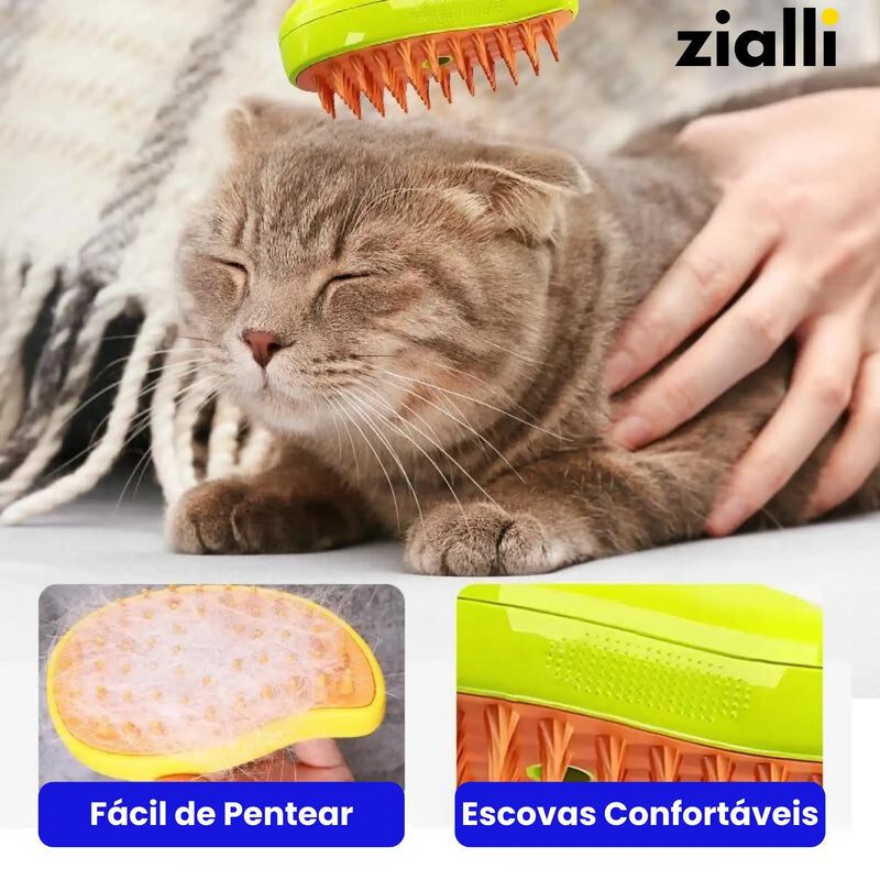 Escova Removedora de Pelos à Vapor - Clean Pet Vapor